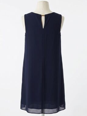 Sleeveless Dark Navy Shift Dress